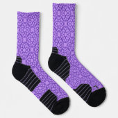 Lila geometrisches nahtloses Muster Socken (Rechts)