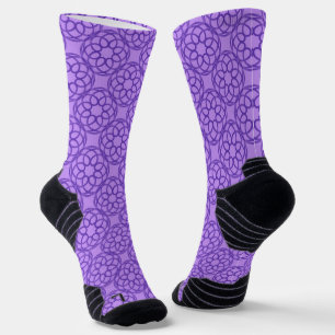 Lila geometrisches nahtloses Muster Socken