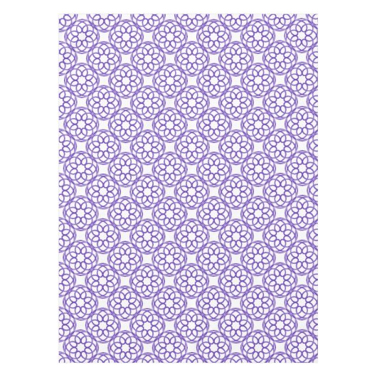Lila geometrisches Nahtloses Muster Tischdecke (Vorderseite)