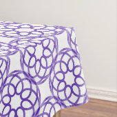 Lila geometrisches Nahtloses Muster Tischdecke (Beispiel)