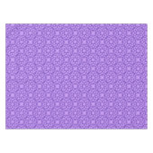 Lila Geometrisches Nahtloses Muster Tischdecke (Vorderseite (Horizontal))