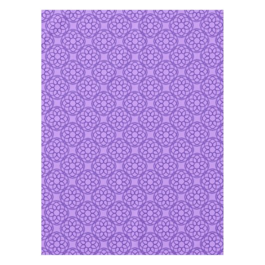 Lila Geometrisches Nahtloses Muster Tischdecke (Vorderseite)