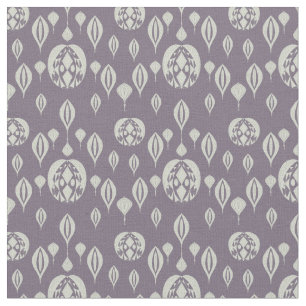 Lila geometrisches Retro-Muster Stoff