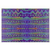 Lila geometrisches Trennboard Schneidebrett (Vorderseite)