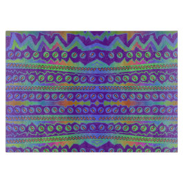 Lila geometrisches Trennboard Schneidebrett