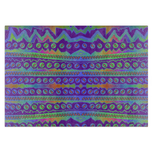 Lila geometrisches Trennboard Schneidebrett