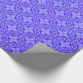 Lila geometrisches Umhüllungspapier Geschenkpapier (Ecke)