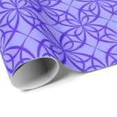 Lila geometrisches Umhüllungspapier Geschenkpapier (Rolleneckpunkt)