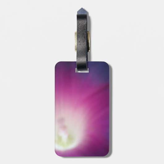 Lila Gepäckanhänger (Rückseite vertikal)