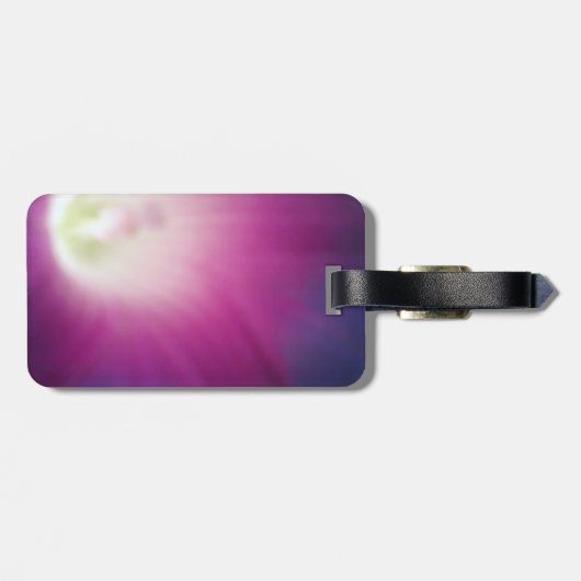 Lila Gepäckanhänger (Rückseite horizontal)