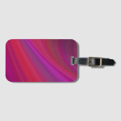 Lila Gepäckanhänger mit glattem Hintergrund (Vorderseite (Horizontal))