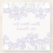 Lila gepflanzter Untersetzer (Rückseite)