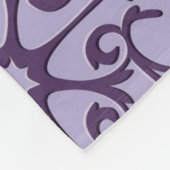 Lila gepolstertes Muster Fleece Blankon (Ecke)