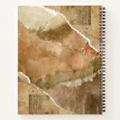 Lila gepresste Blume Notizblock (Rückseite)