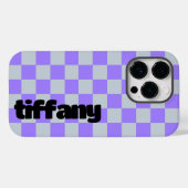 Lila geprüfter Fall Case-Mate iPhone Hülle (Rückseite (Horizontal))