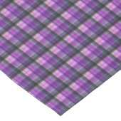Lila geprüftes Tartan-Design, Tischdecke (Schrägansicht)