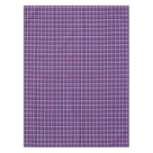 Lila geprüftes Tartan-Design, Tischdecke (Vorderseite)