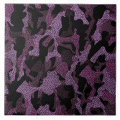 Lila Gepunktet Fliese (Vorderseite)