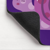 Lila Gepunktete Schnecke Mousepad (Ecke)