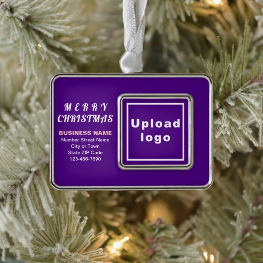 Lila Gerahmtes Rechteck Rahmen-Ornament Silber (Baum)