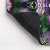 Lila Geranium Blume Art multipliziert Personalisie Mousepad (Ecke)