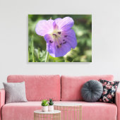 Lila Geranium-Blume auf Leinwand (Insitu (Wohnzimmer))