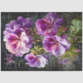 Lila Geranium Blume Decoupage Seidenpapier (Vorderseite)