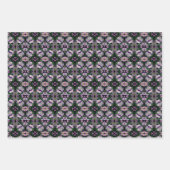 Lila Geranium-Blume multipliziert Personalisiert Geschenkpapier Set (Vorderseite 2)