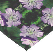 Lila Geranium Blume Pair Abstrakt Kurzer Tischläufer (Ecke)