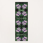 Lila Geranium Blume Pair Abstrakt Personalisiert Yogamatte (Vorderseite)