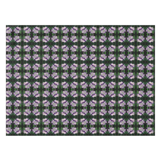 Lila Geranium Blume Pair Abstrakt Tischdecke (Vorderseite (Horizontal))