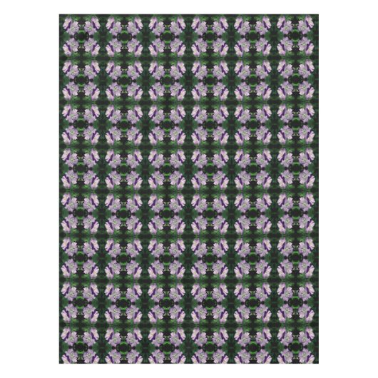 Lila Geranium Blume Pair Abstrakt Tischdecke (Vorderseite)