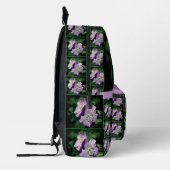 Lila Geranium-Blume Personalisiert Bedruckter Rucksack (Links)