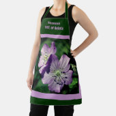 Lila Geranium-Blume Personalisiert Schürze (InSitu)