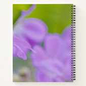 Lila Geranium Wildblume Foto Individuelle Name Notizblock (Rückseite)