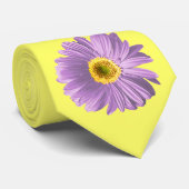 Lila Gerbera Daisy Blume Krawatte (Gerollt)