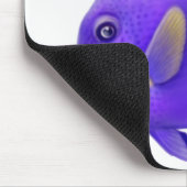 Lila Geruch-Riff-Fische Mousepad (Ecke)