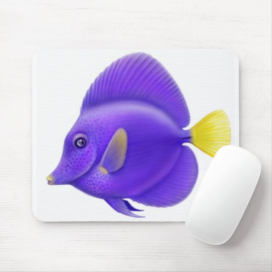 Lila Geruch-Riff-Fische Mousepad (Mit Mouse)