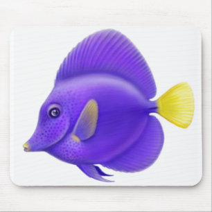 Lila Geruch-Riff-Fische Mousepad