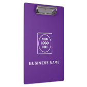 Lila Geschäft-Logo-Clipboard Klemmbrett (Rechts)