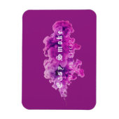 Lila Geschäft mit Rauchschutzverpackungen Magnet (Vertikal)