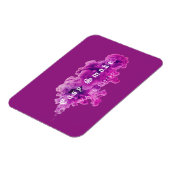 Lila Geschäft mit Rauchschutzverpackungen Magnet (Linke Seite)