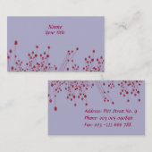 Lila Geschäfts-Karte Visitenkarte (Vorne/Hinten)