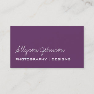 Lila Geschäfts-Karten Visitenkarte