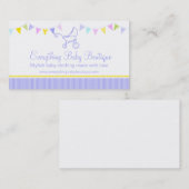 Lila Geschäftskarten der Flaggenbaby-Butike Visitenkarte (Vorne/Hinten)