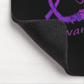 Lila Geschenk von Ribbon Butterfly Mousepad (Ecke)