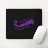 Lila Geschenk von Ribbon Butterfly Mousepad (Mit Mouse)
