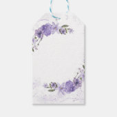 Lila Geschenkanhänger (Vorderseite)