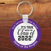 Lila Geschenkideen für Schulklassen Schlüsselanhänger (Vorderseite)