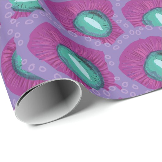 Lila Geschenkpapier (Rolleneckpunkt)
